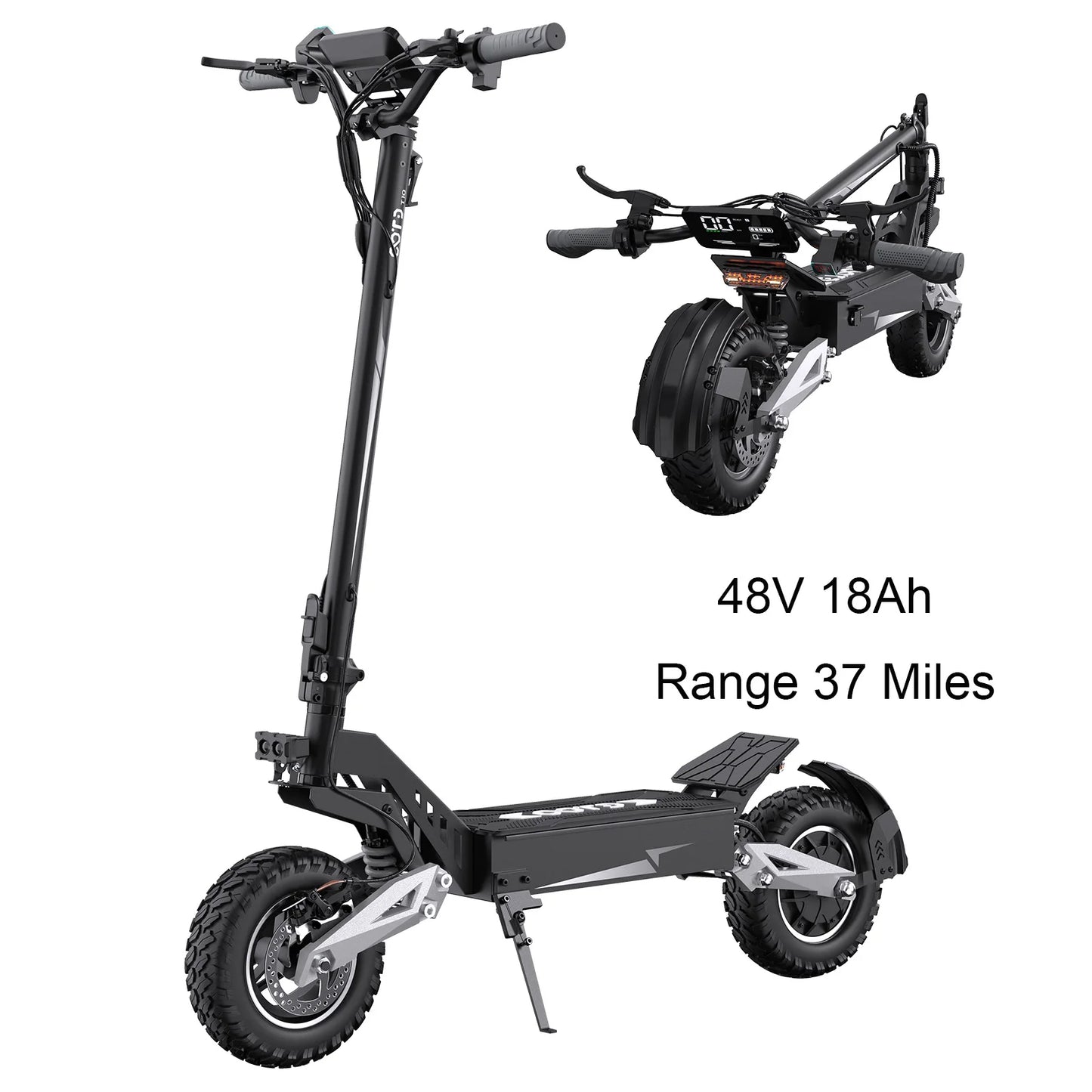OOTD T10 900W ElectricScooter FortyEightVolt 28 To 37 Miles