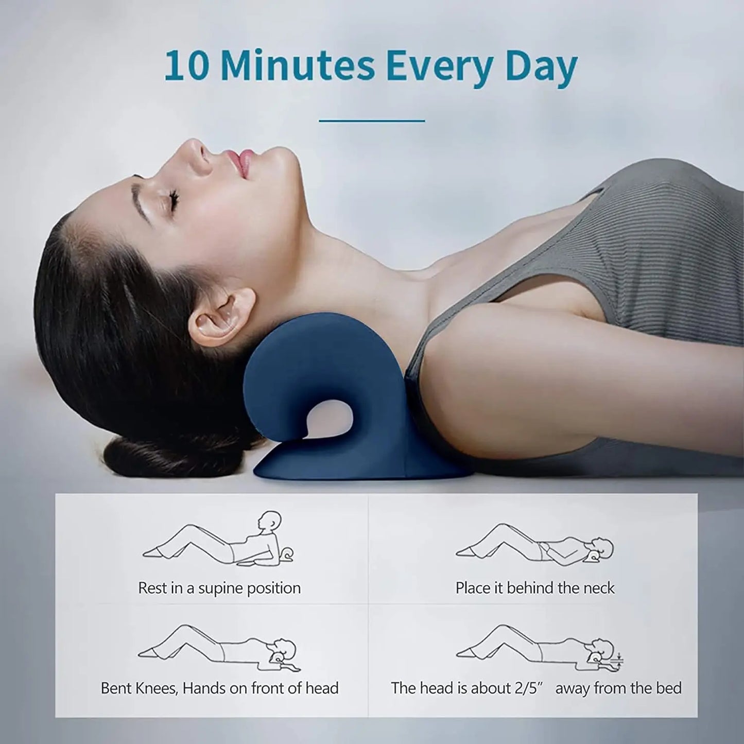 Neck And Shoulder Relaxer For Pain Relief And Cervical Alignment