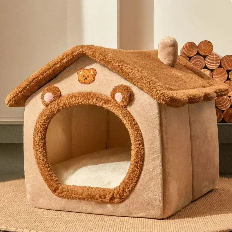 Foldable Pet House Bed For Small To Medium Dogs And Cats