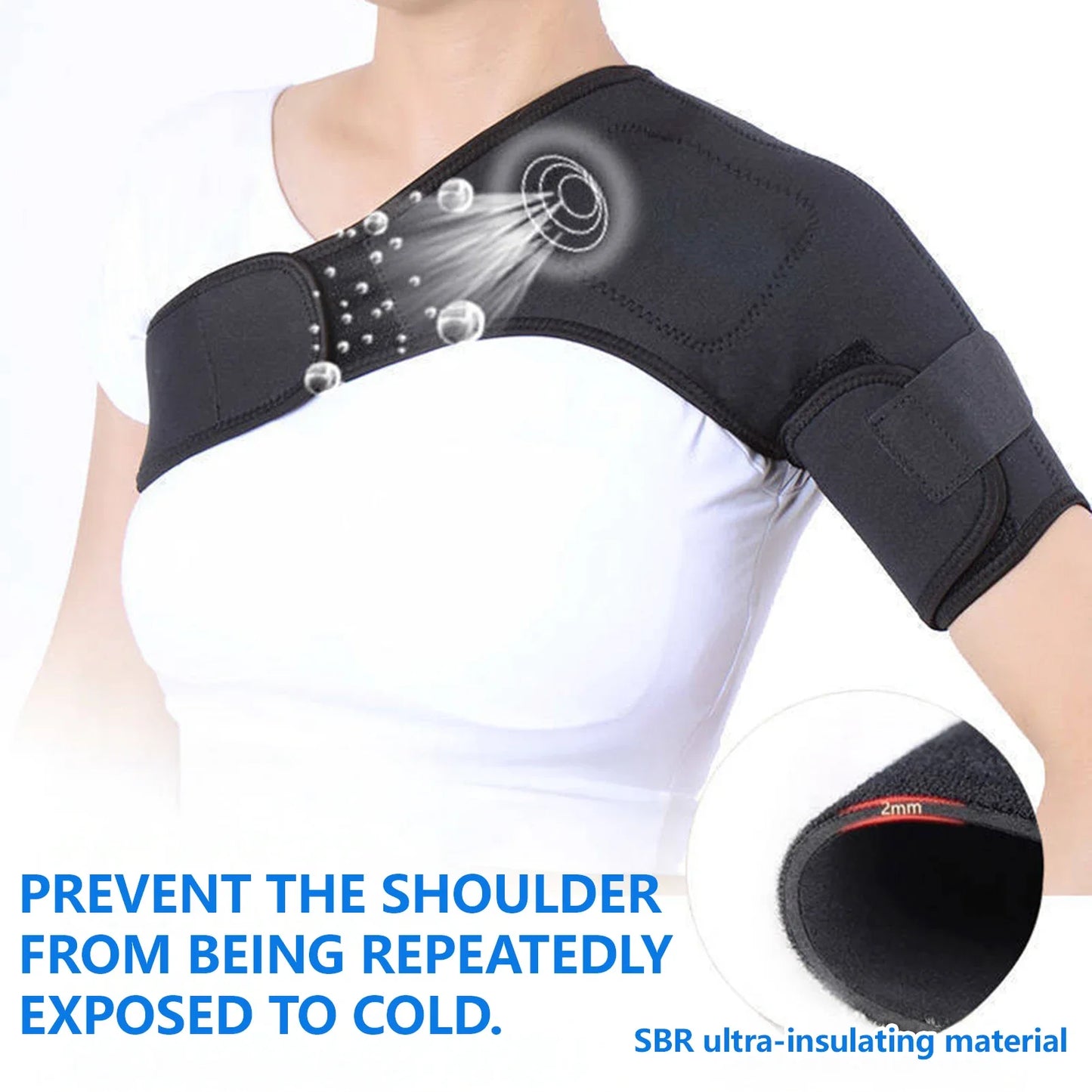 Self Heating Shoulder Strap Adjustable Thermal Pad For Pain Relief