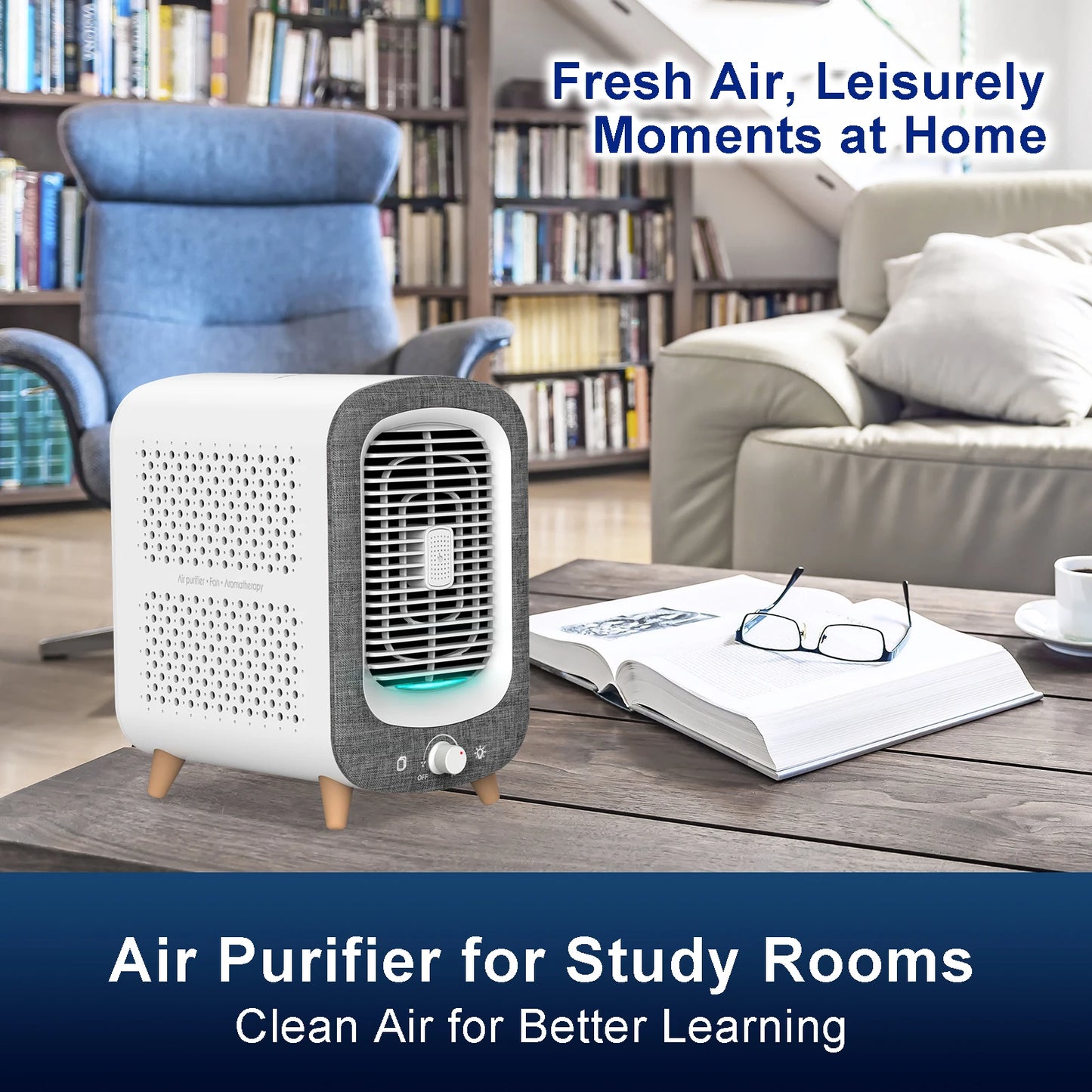 Jafanda Air Purifier For Home Bedroom HEPA Activated Carbon