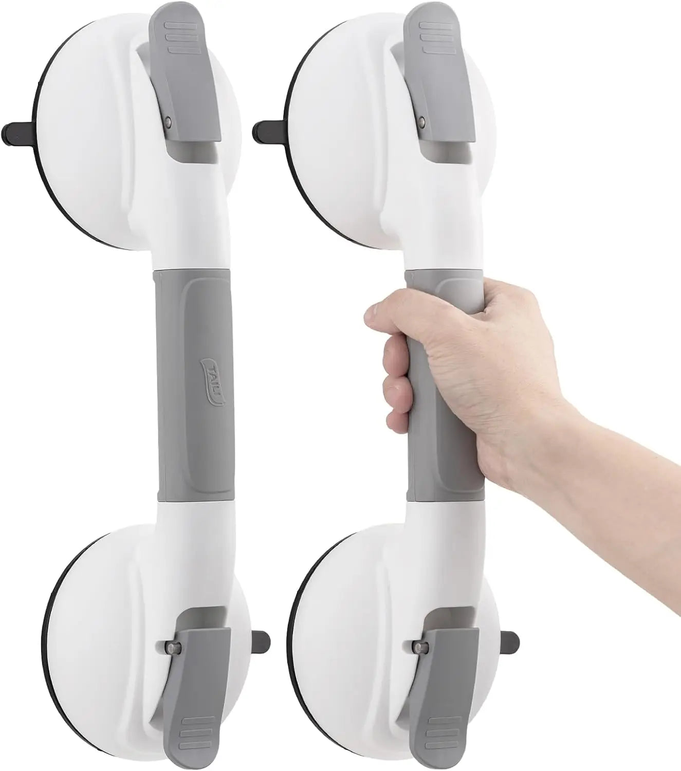 TAILI Grab Bars for Bathtubs and Showers,2 Pack Shower Handles for Elderly Suction,Maximum 330lbs,Shower Bar with Upgraded