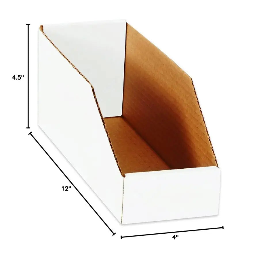 Cardboard Storage Bins Open Top For Home Garage Warehouse Organization
