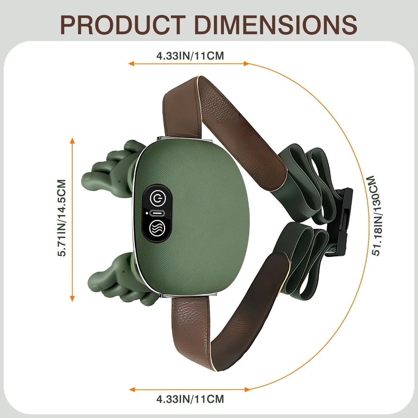 Shoulder Neck Massager Bionic Heated 4D Kneading Simulated Palm Massage