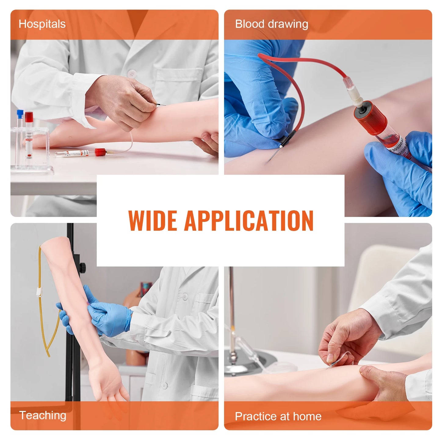 SucceBuy Phlebotomy Practice Kit IV Venipuncture Training With Carrying Bag