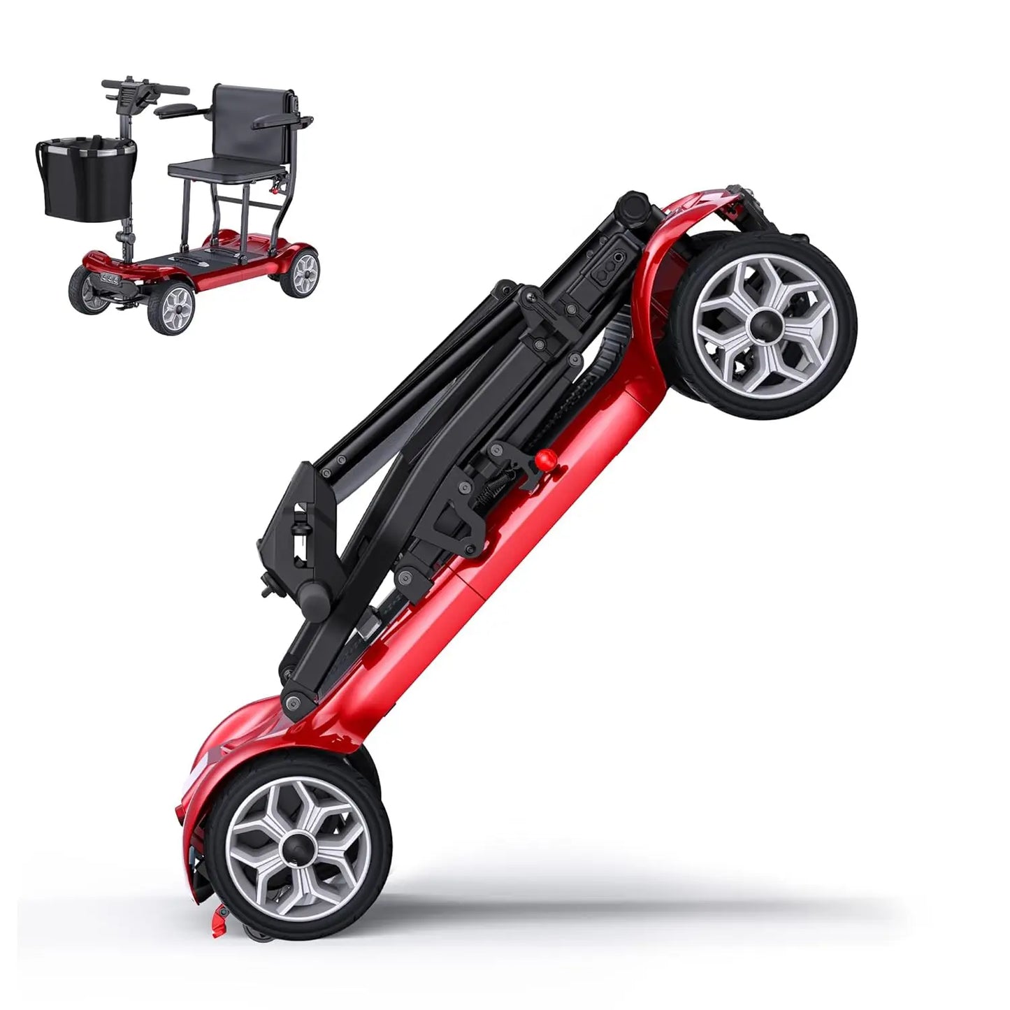 Lightweight Folding Mobility Scooter For Seniors And Adults 24-Mile Range