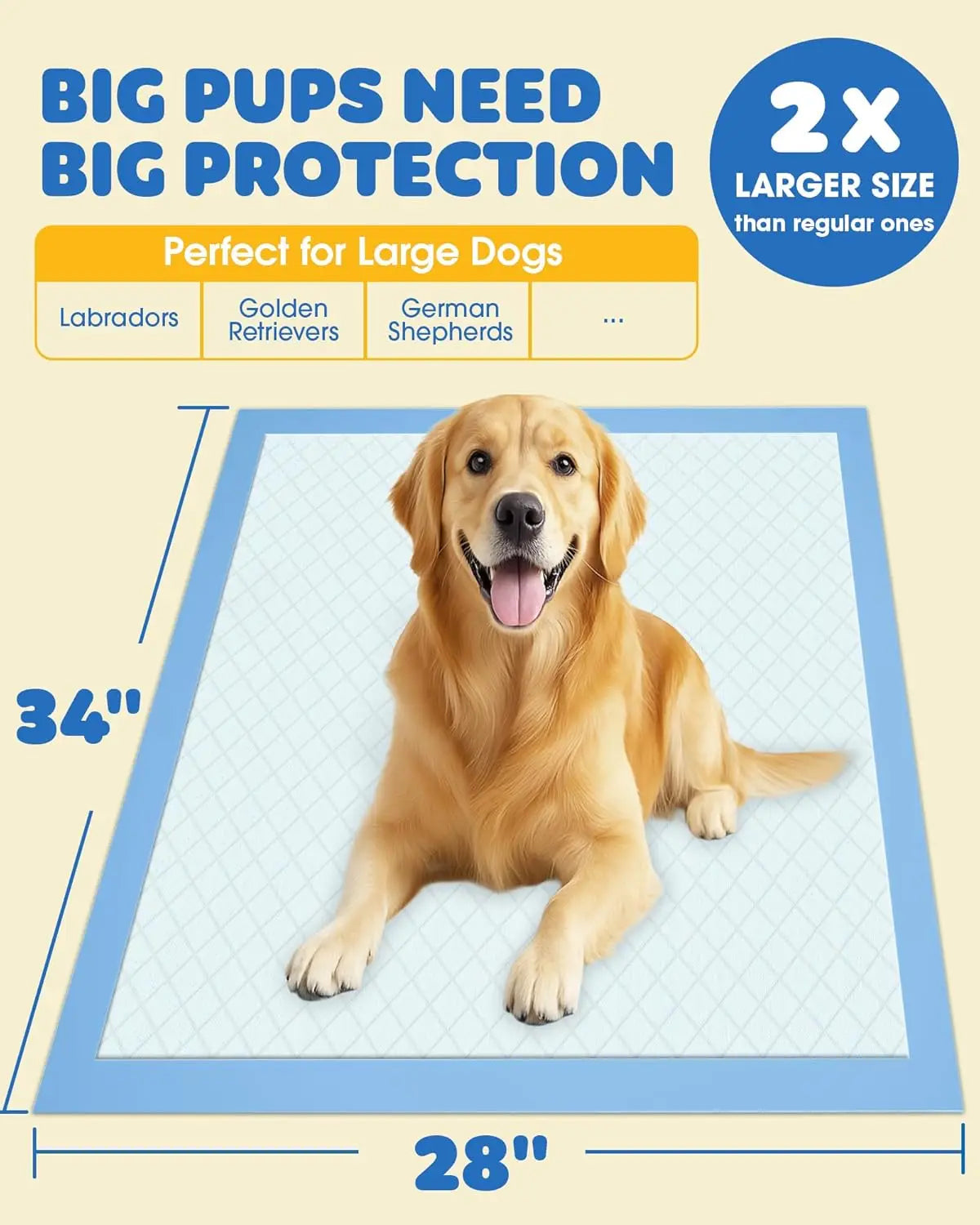 NONEDog Litter 6 Layer Quick Drying Dog Pee Pads Puppy