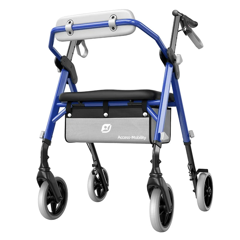 Maidesite Rollator Walker With Seat And Ergo Backrest 350 Lbs