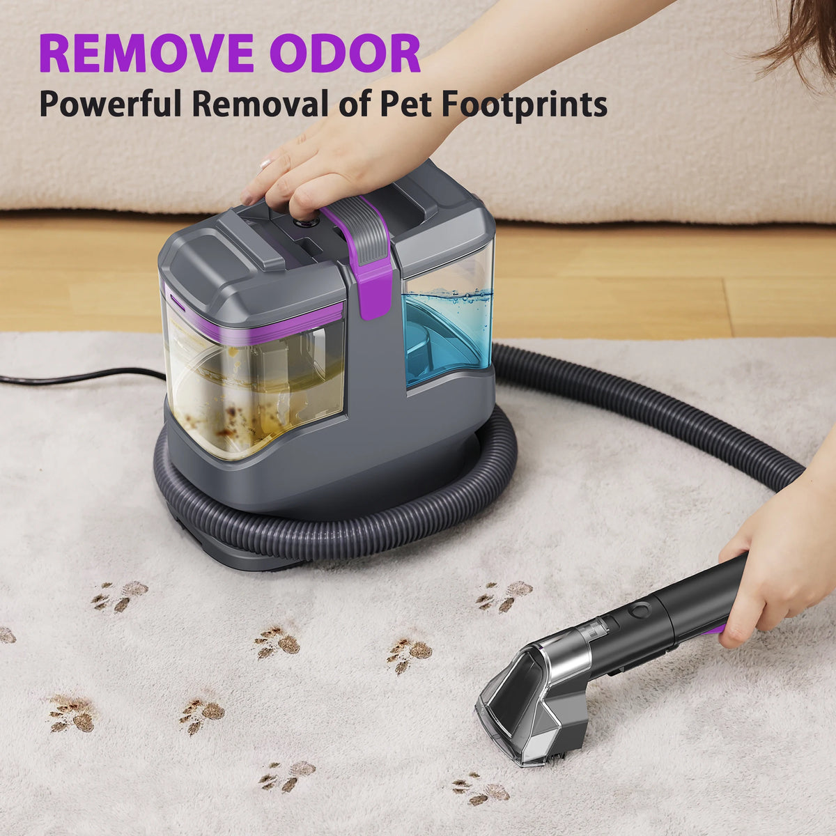 Yisora Portable Carpet And Upholstery Wet Cleaning Machine 15Kpa Corded