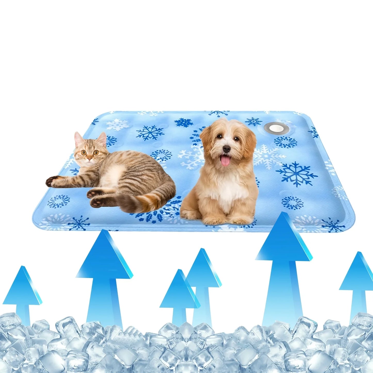 Pet Summer Self-Cooling Pad for Dogs and Cats Easy to Clean Bed