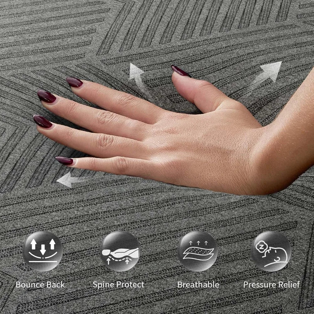 MOYU Gel Memory Foam Mattress Pressure Relief and Motion Isolation