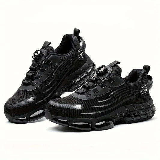 Mens Steel Toe Work Shoes Lightweight Breathable Antiskid Boots