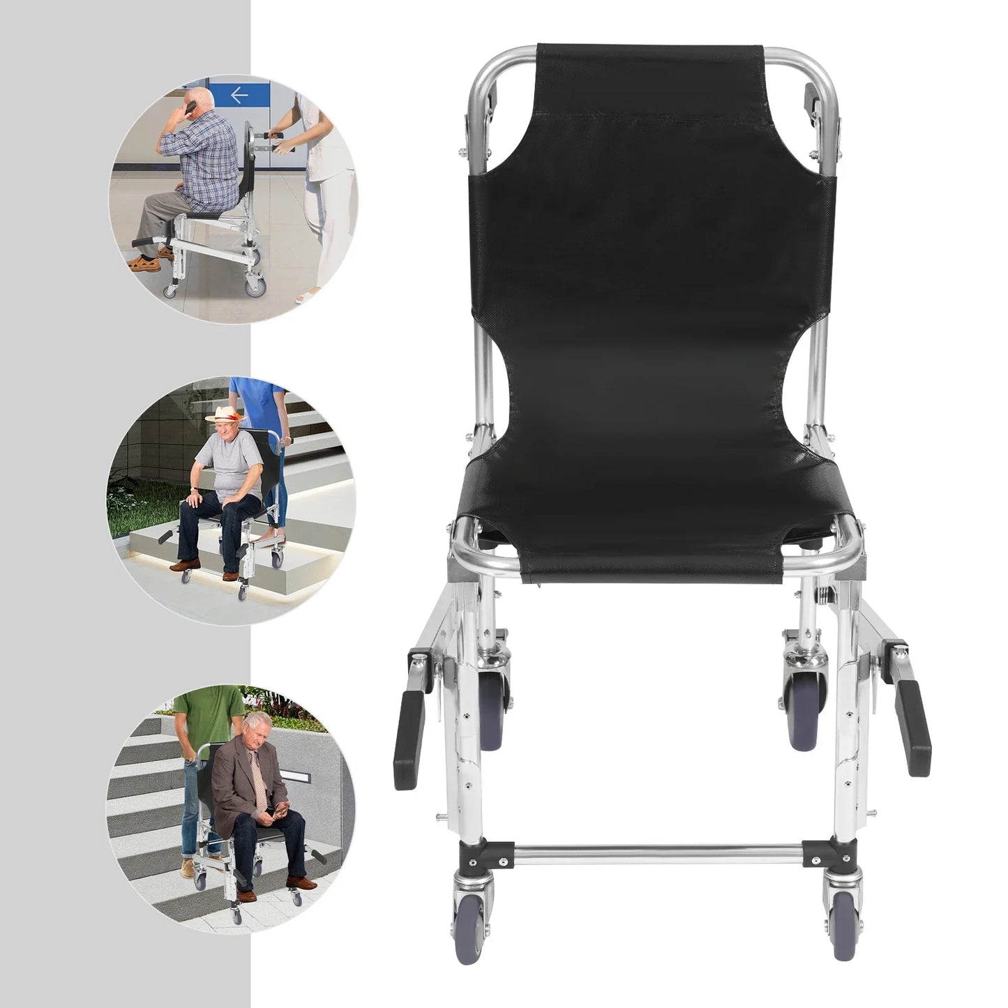 Aluminum Alloy Lightweight Folding Evacuation Staircase Chair
