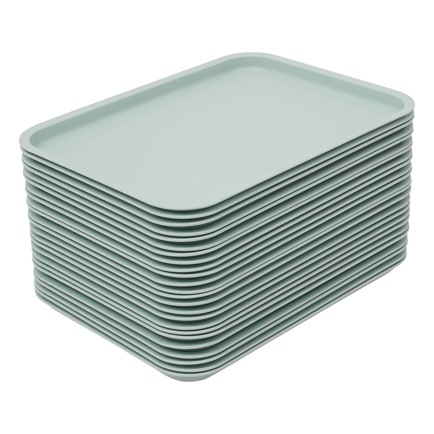 Bymaocar Rectangular Stackable Serving Trays 24 Pcs Food Service