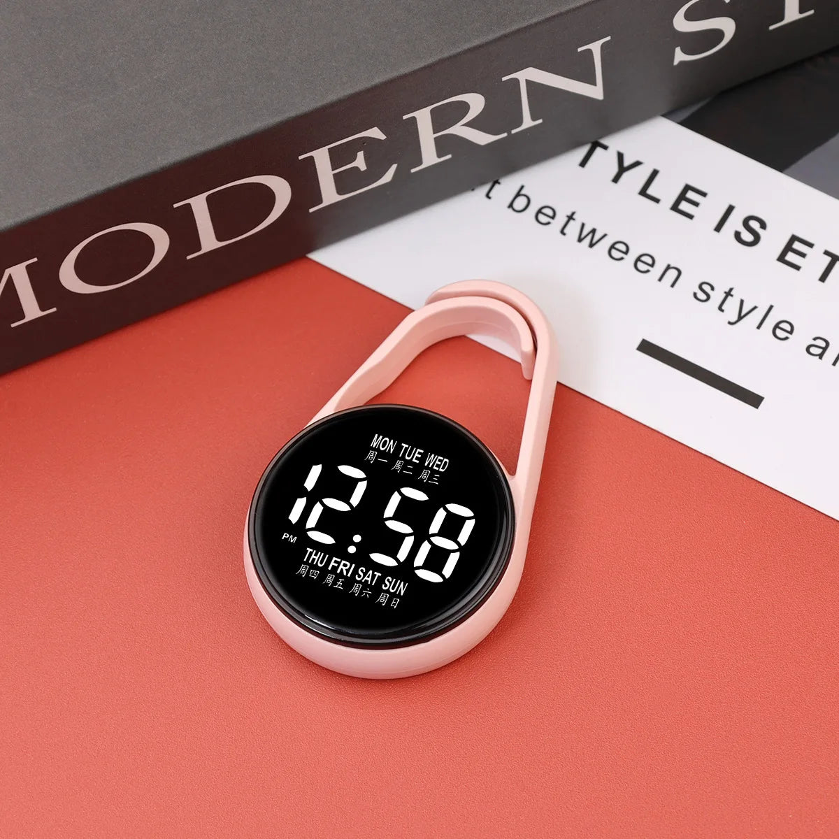 LED Hanging Watch Night Light Pocket Watch Digital Unisex