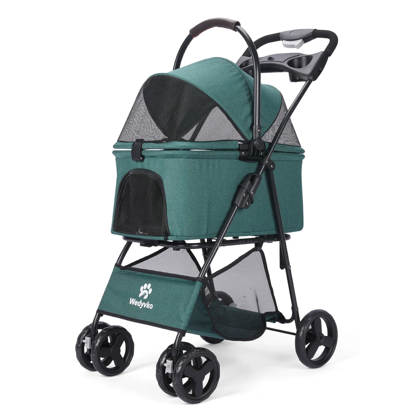 3 In 1 Pet Stroller With Removable Carrier All-Terrain Waterproof