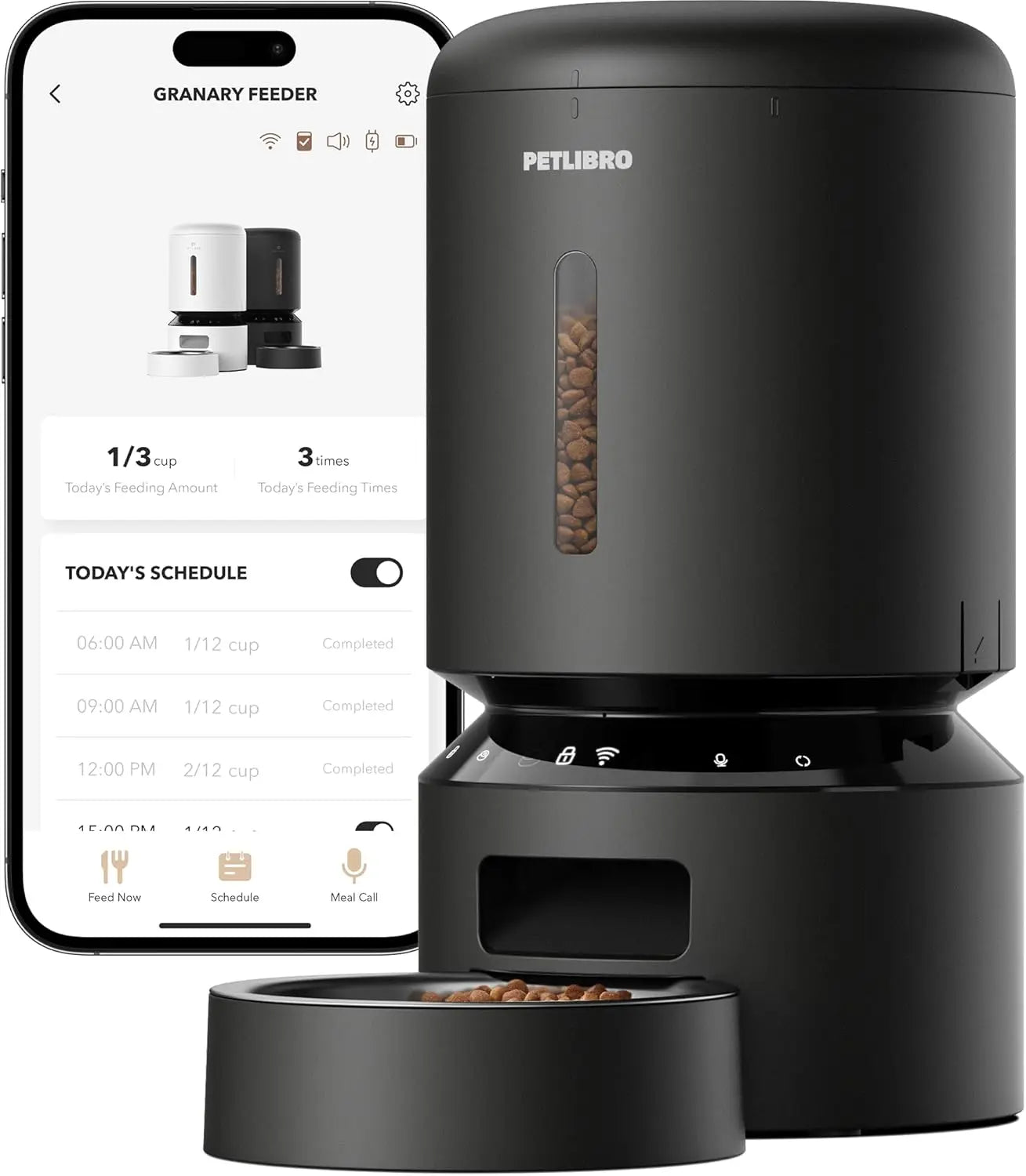 Smart Automatic Pet Feeder With App Control And Backup Power