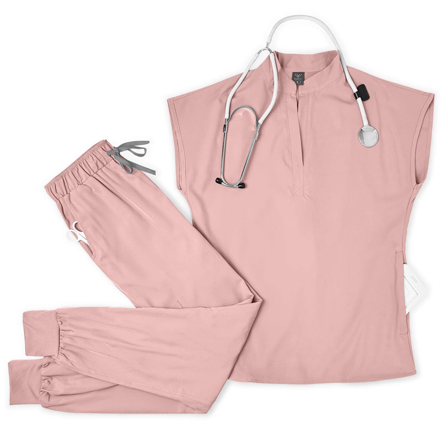 Breathable Durable Scrubs Set Top And Pants For Men