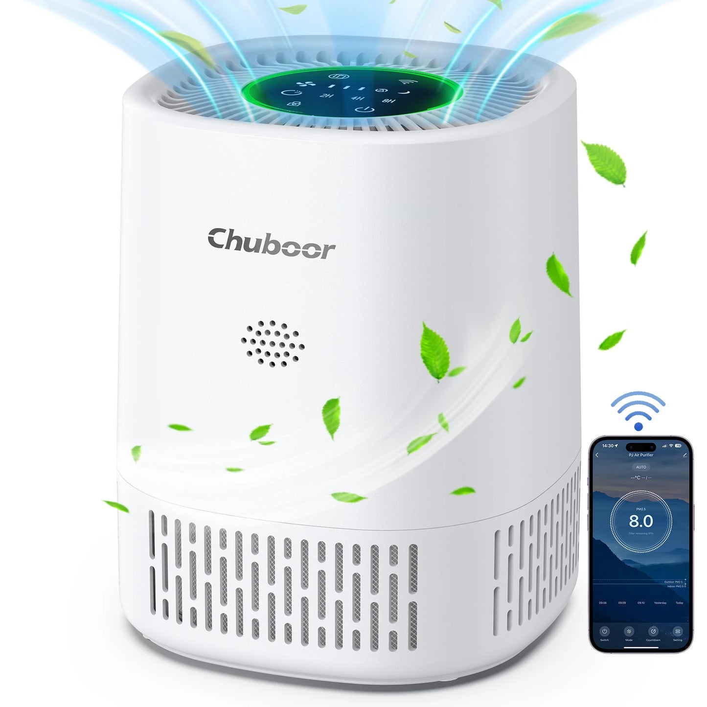 Chuboor Air Purifier for Bedroom Office with Sponge Filter