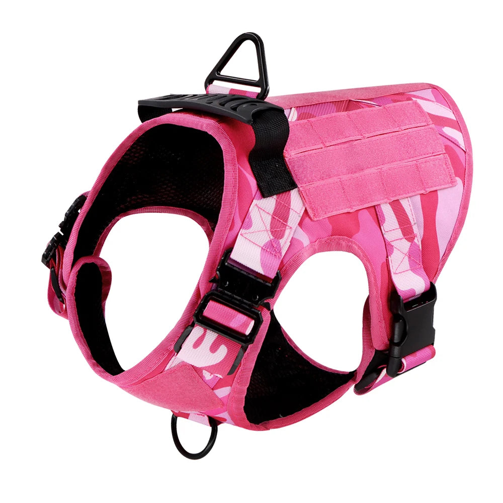 PETRAVEL Military Camouflage Dog Harness Adjustable Vest For Training