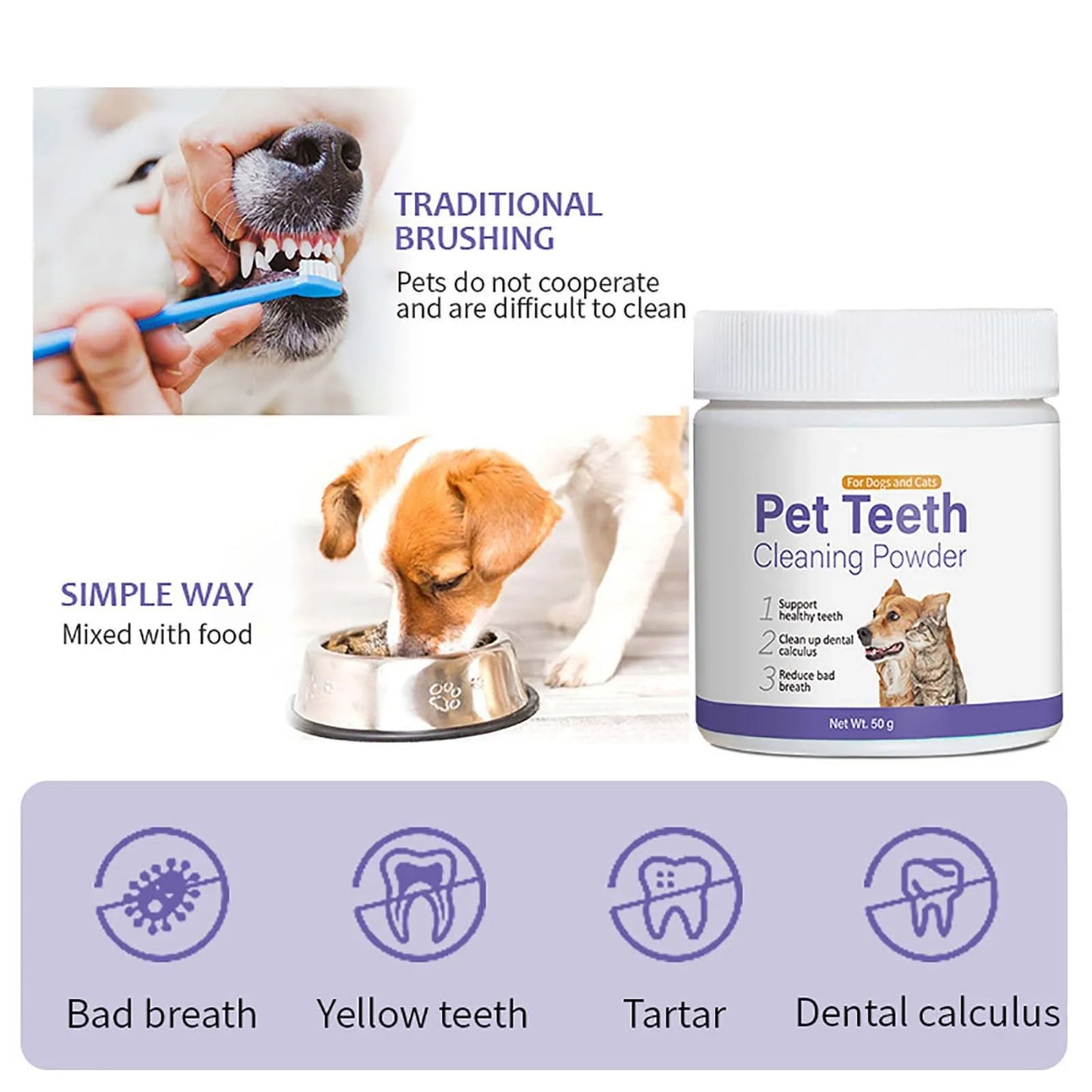 Pet Oral Care Toothpaste For Cats And Dogs Tartar Control