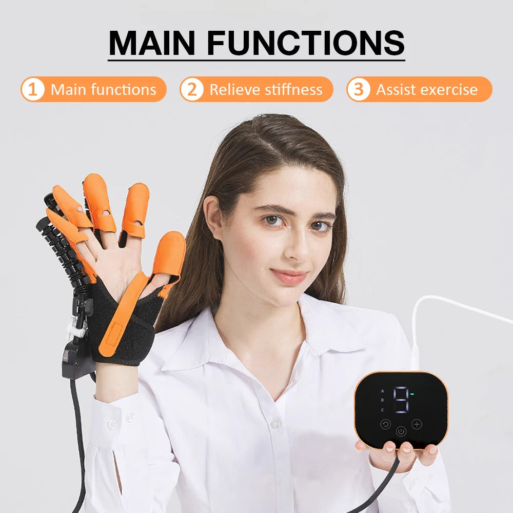 Hemiplegia Rehabilitation Robot Glove for Stroke Recovery and Hand Function