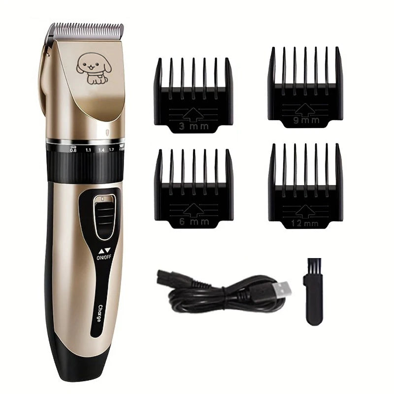 SHUYU Pet Hair Trimmer Kit Electric Precision Clippers For Dogs Cats