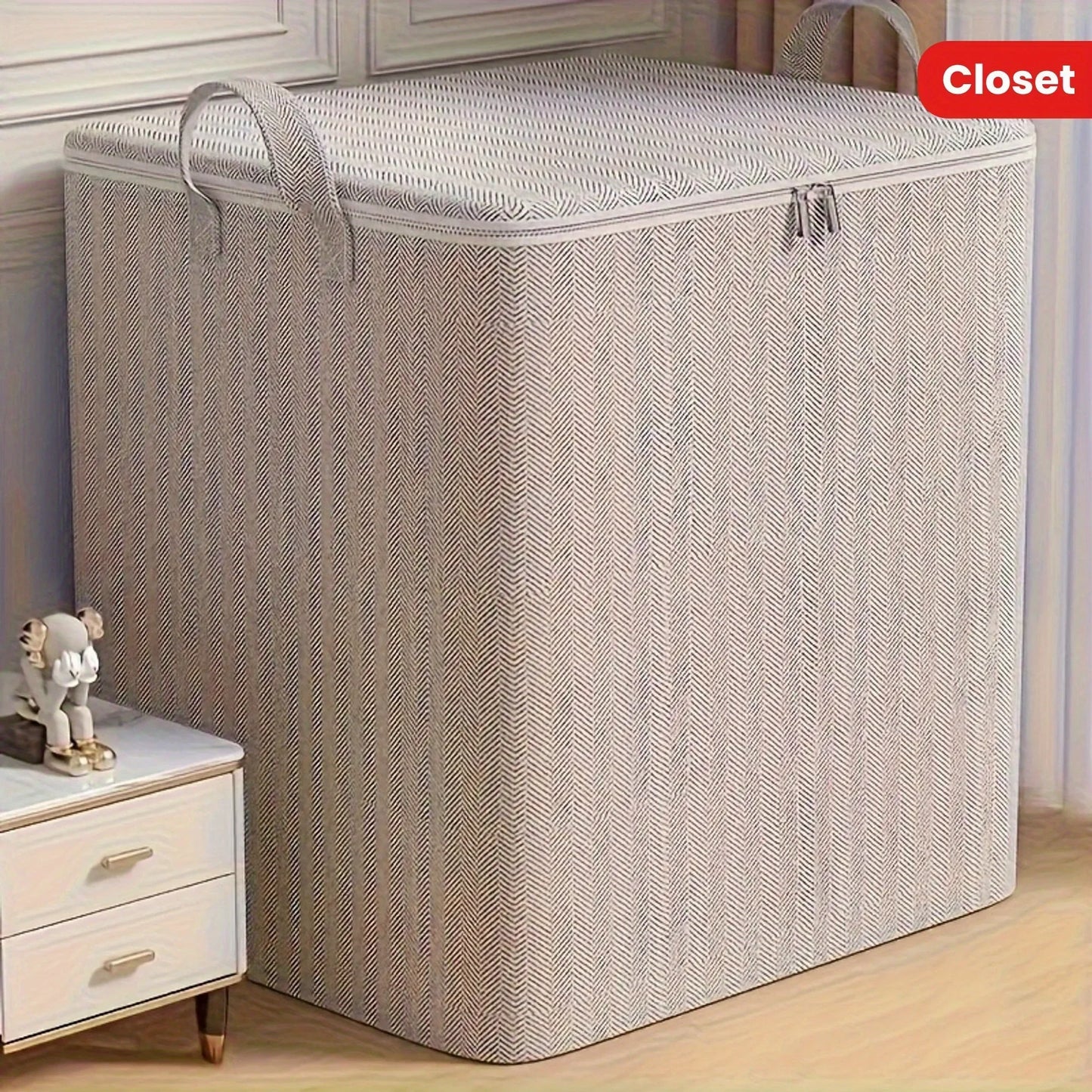 Storage Box With Lid Nonwoven Fabric For Home Organization