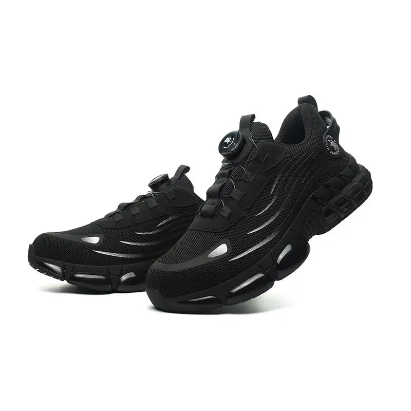 Mens Steel Toe Work Shoes Lightweight Breathable Antiskid Boots