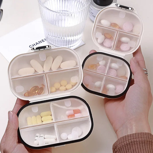 Portable Mini Pill Organizer For Daily Weekly Travel Medicine Box
