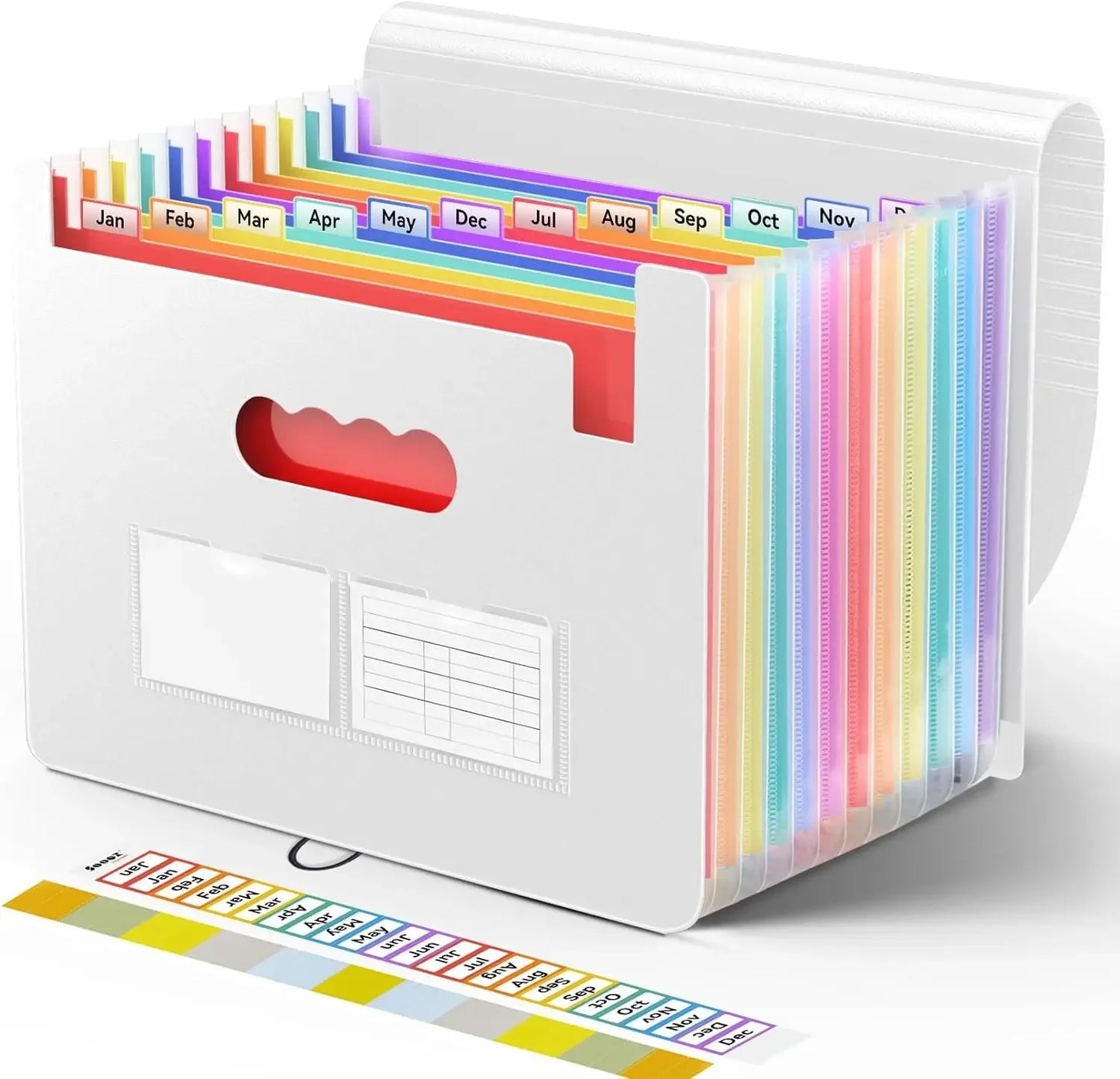 Accordion File Organizer With 12 Pockets