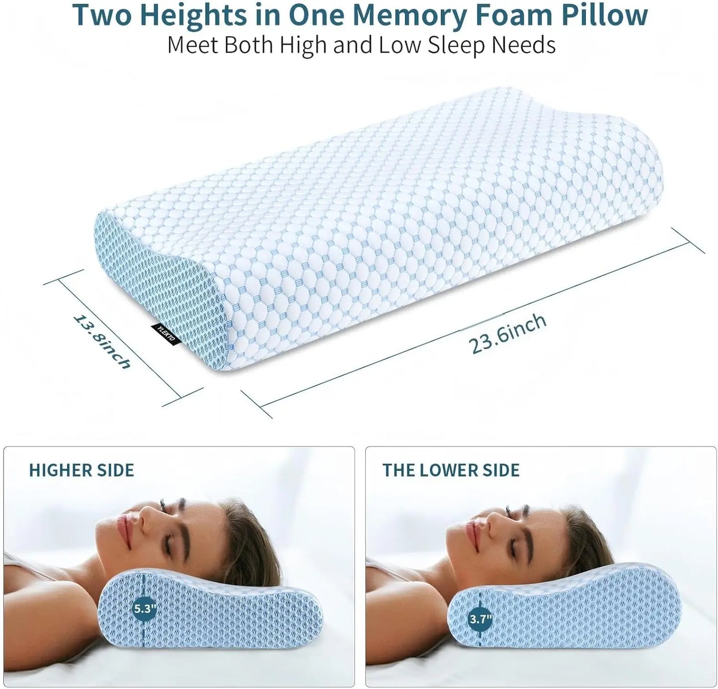 Memory Foam Neck Pillow For Pain Relief And Support