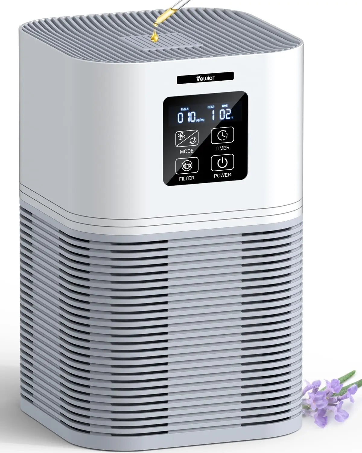 TLXT 2 In 1 Air Purifier Aromatherapy Diffuser Auto Mode