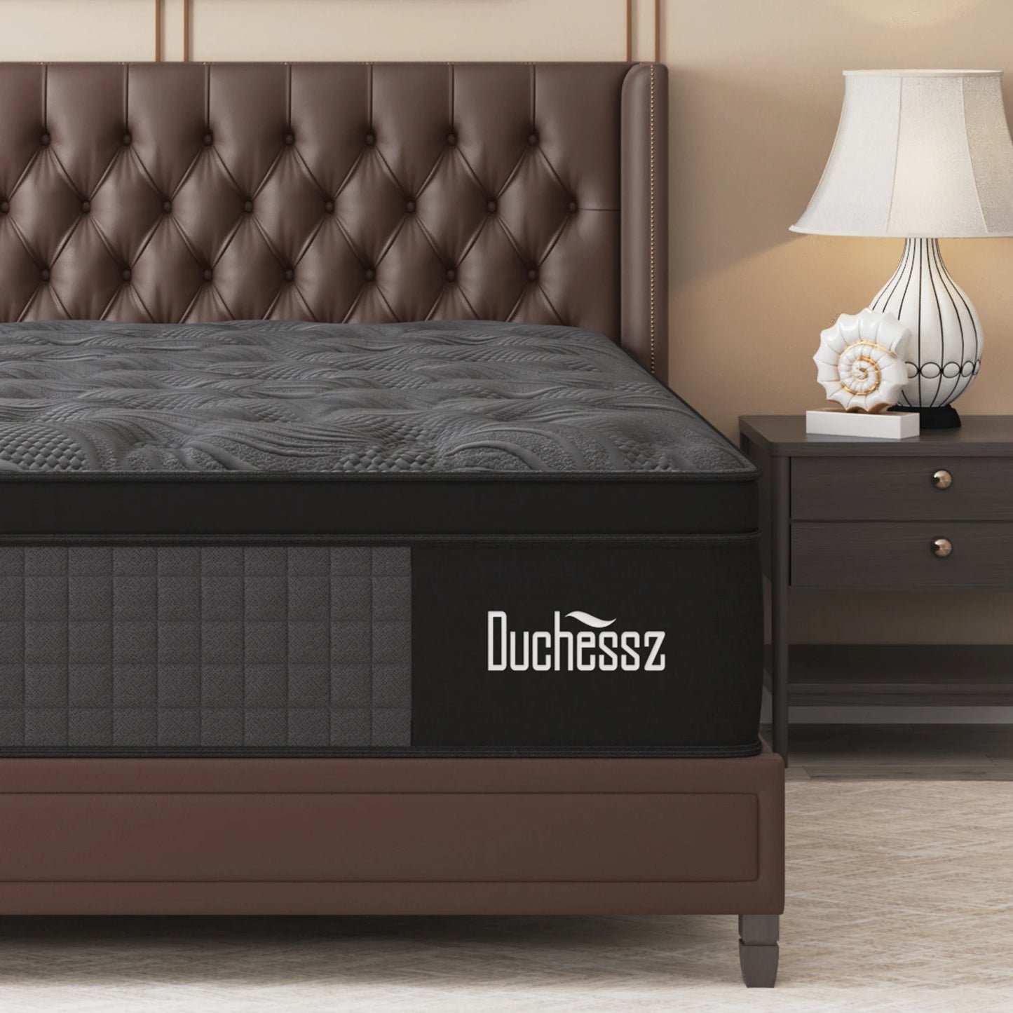 Sweetlove Mattress in a Box Hybrid Memory Foam Euro Top Medium Firm