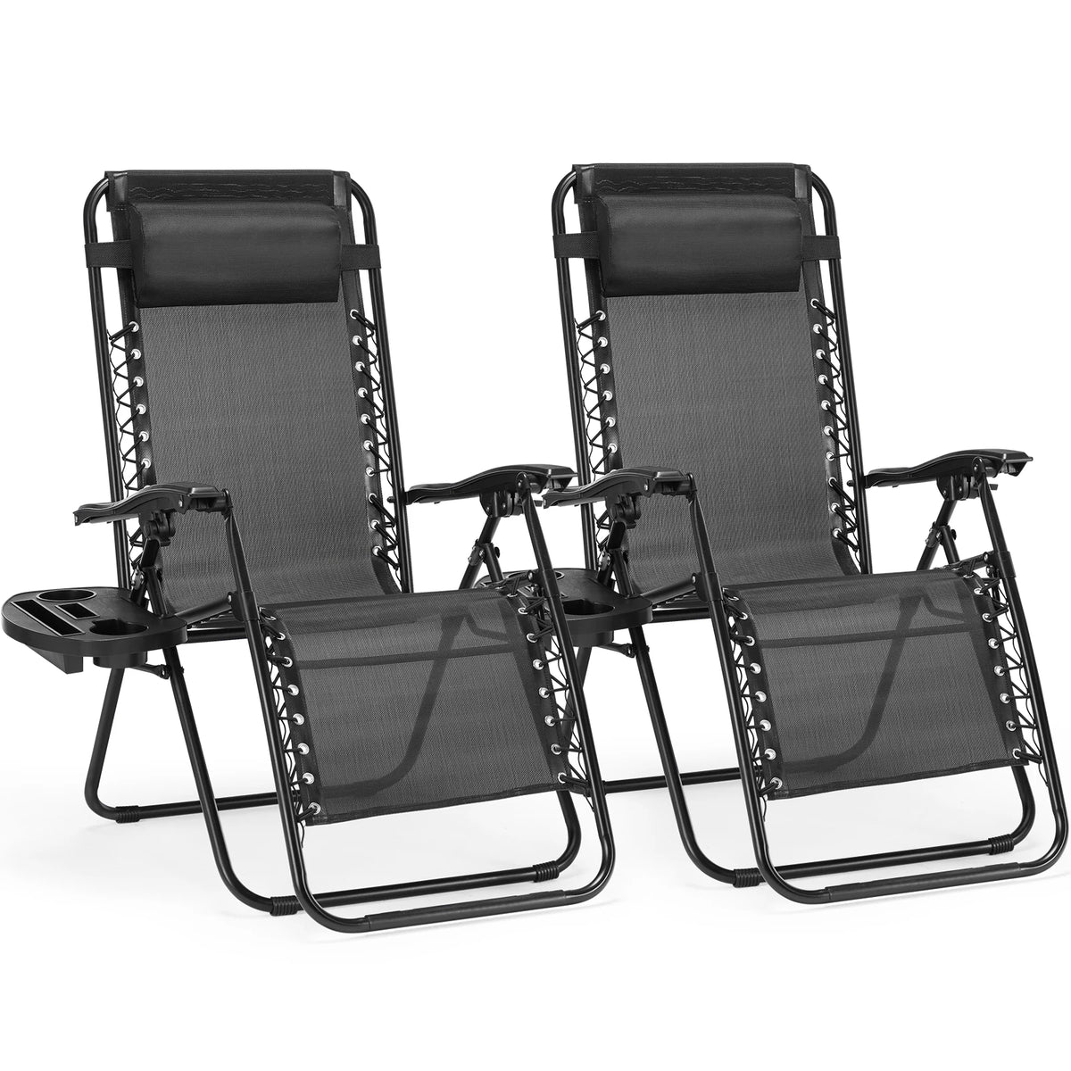 JHK Zero Gravity Recliner Outdoor Lounge Chair Portable