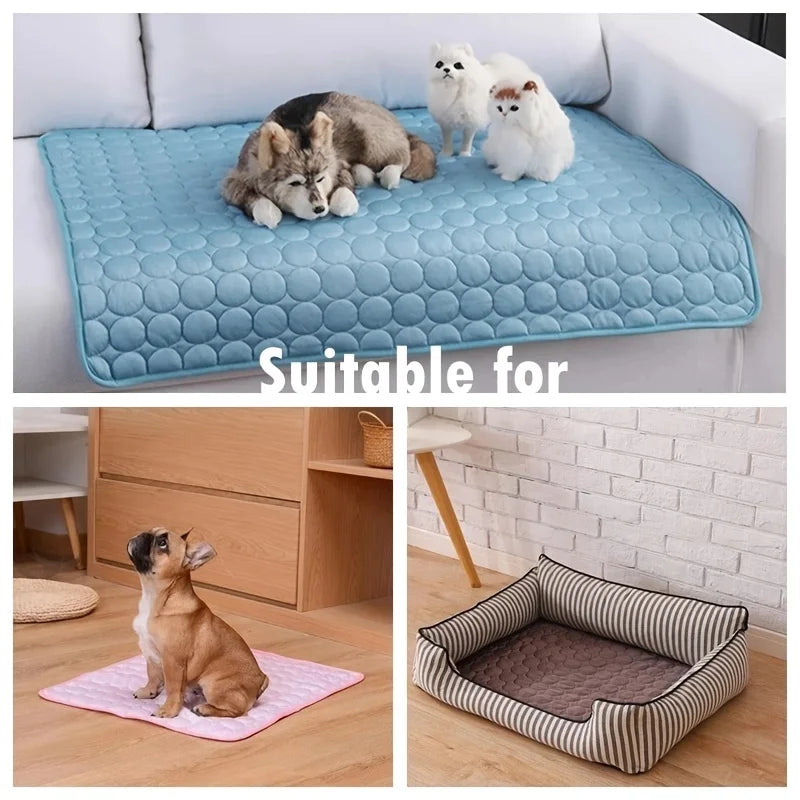 Dog Cooling Mat Self Cooling Pad For Dogs And Cats Durable Bed