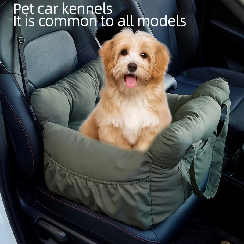 Dog Car Seat With Safety Belt Non Slip Pet Bed For Cars