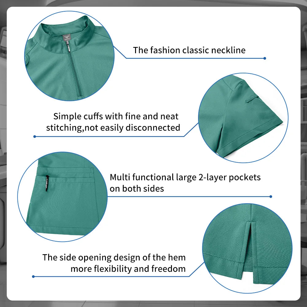 Rubucc Medical Scrubs Set for Women Unisex Nursing Uniforms