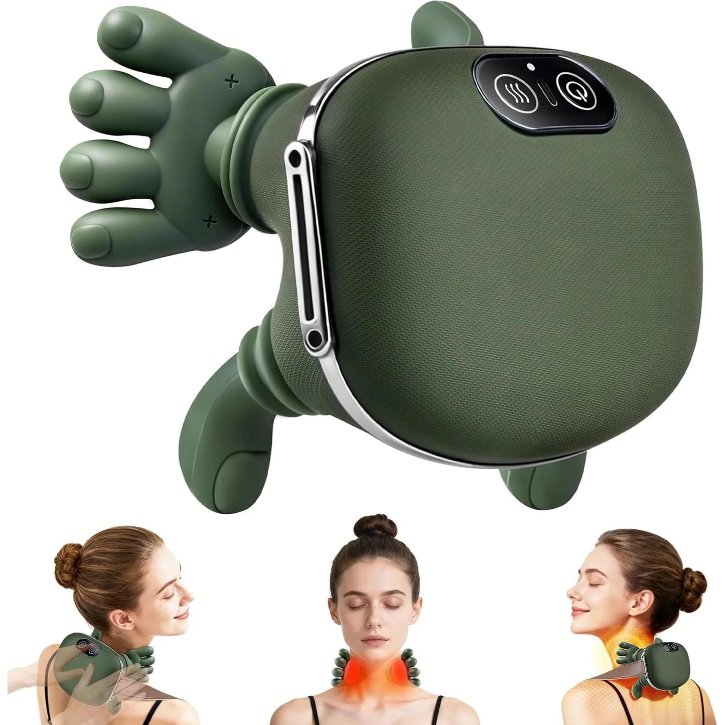 Shoulder Neck Massager Bionic Heated 4D Kneading Simulated Palm Massage