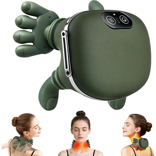 Shoulder Neck Massager Bionic Heated 4D Kneading Simulated Palm Massage