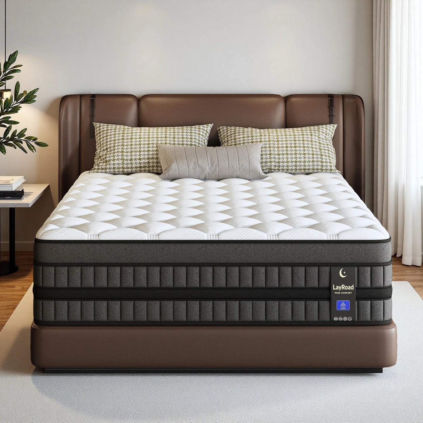 Hybrid Gel Memory Foam Mattress With Pocketed Springs Medium Firm