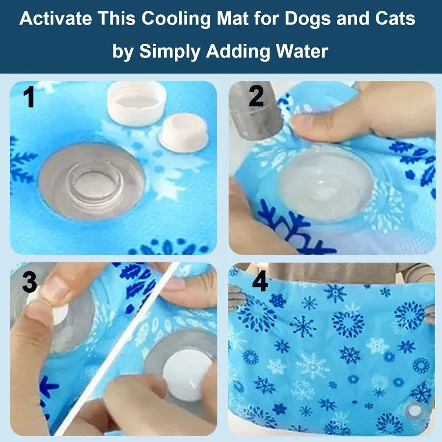 Foldable Gel Cooling Mat For Dogs And Cats Pet Pad