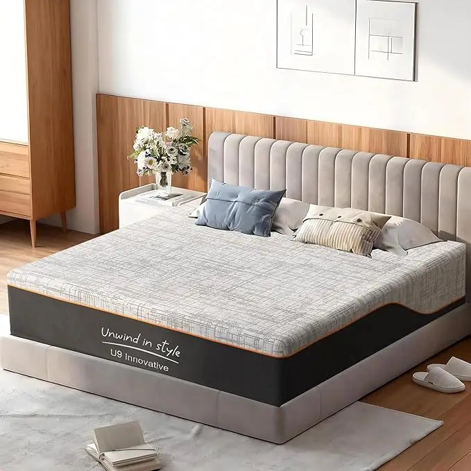 MOYU Gel Memory Foam Mattress Pressure Relief and Motion Isolation