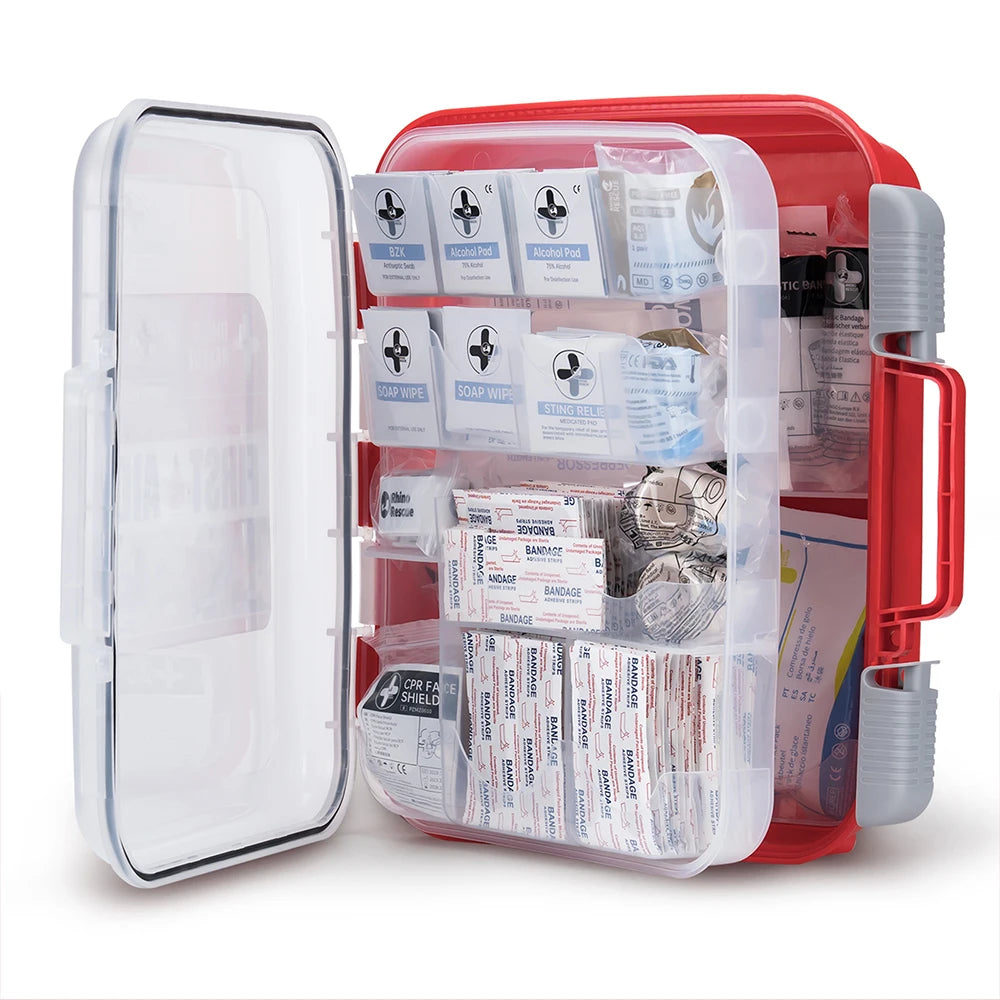 Rhino Rescue 350 Piece OSHA All Purpose First Aid Kit for Home Office