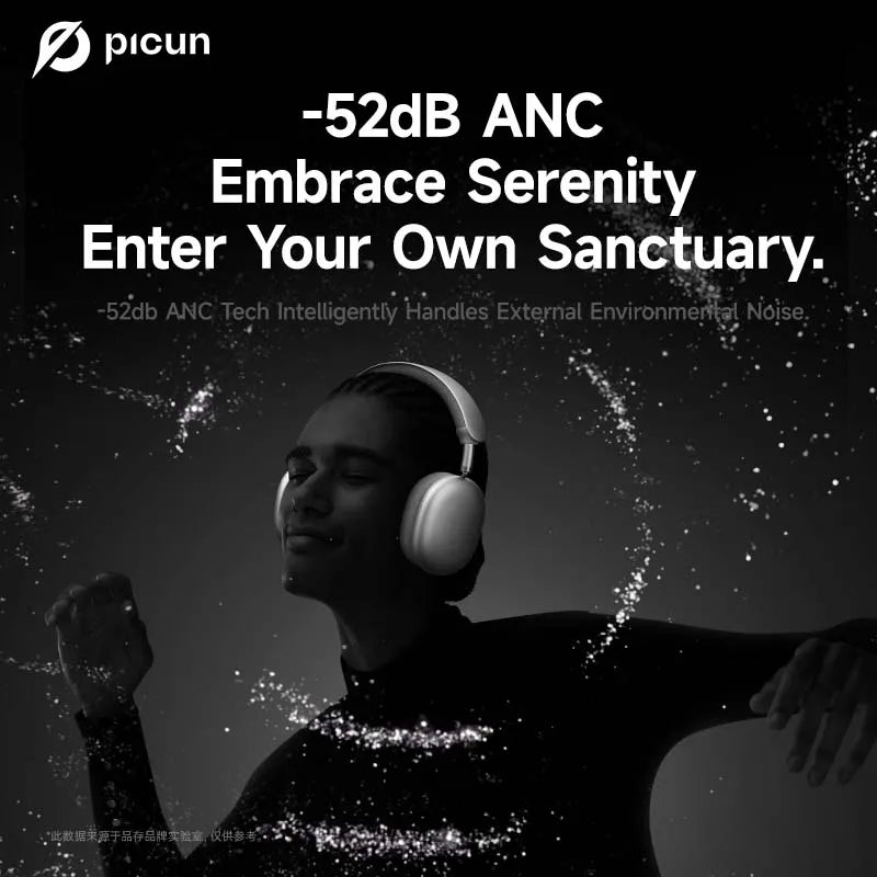 Picun F8 Pro Wireless ANC Headphones With Spatial Audio
