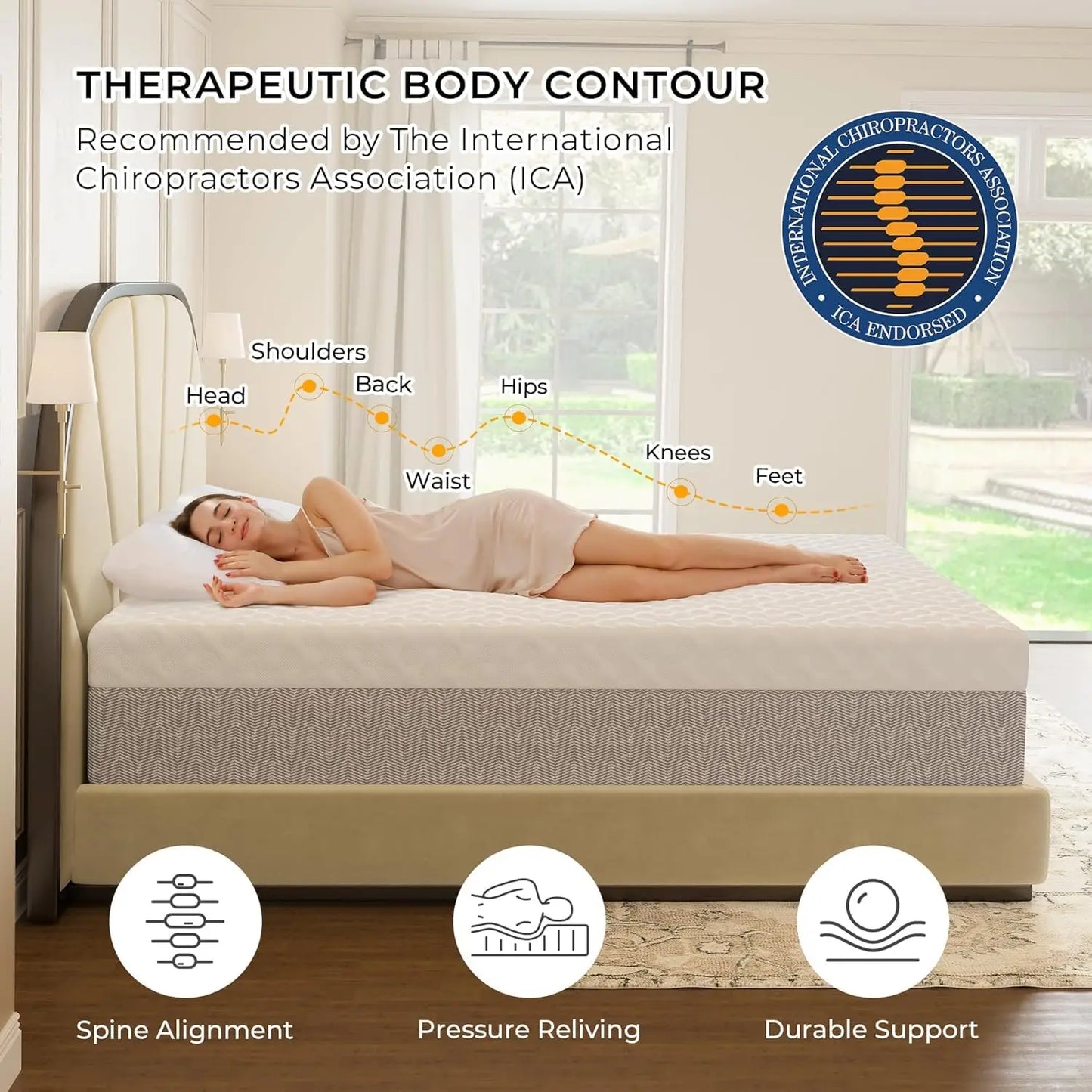 GUOHE Memory Foam Mattress In A Box For Comfortable Sleep