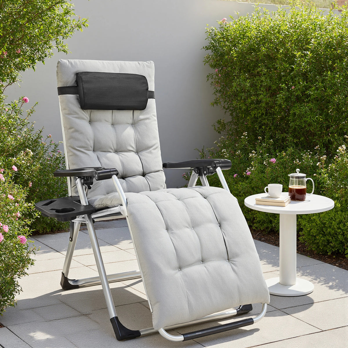 JHK Zero Gravity Recliner Outdoor Lounge Chair Portable