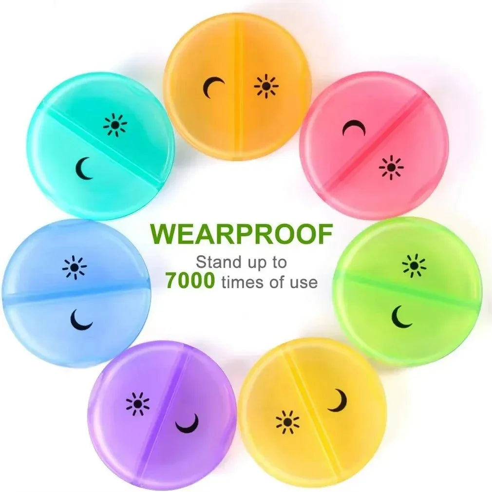 Weekly Pill Organizer 7-Day Box Portable Dispenser