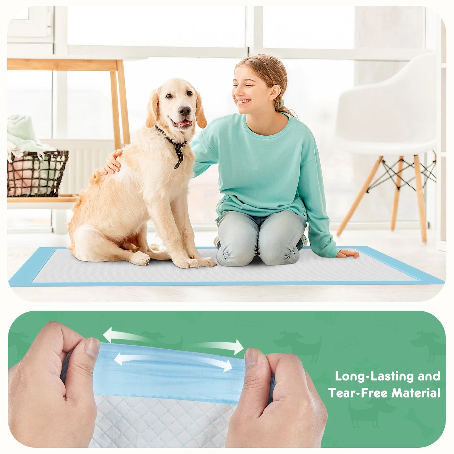 NONEDog Litter 150 Count Disposable Underpads Quick Drying