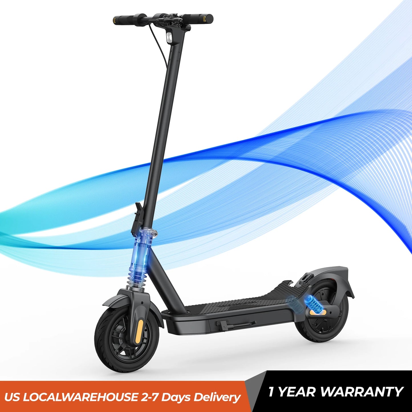 HeroPick 1000W Electric Scooter Foldable With Dual Suspension App Control
